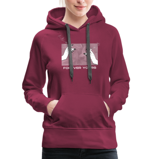 Forever Yours Hoodie - burgundy