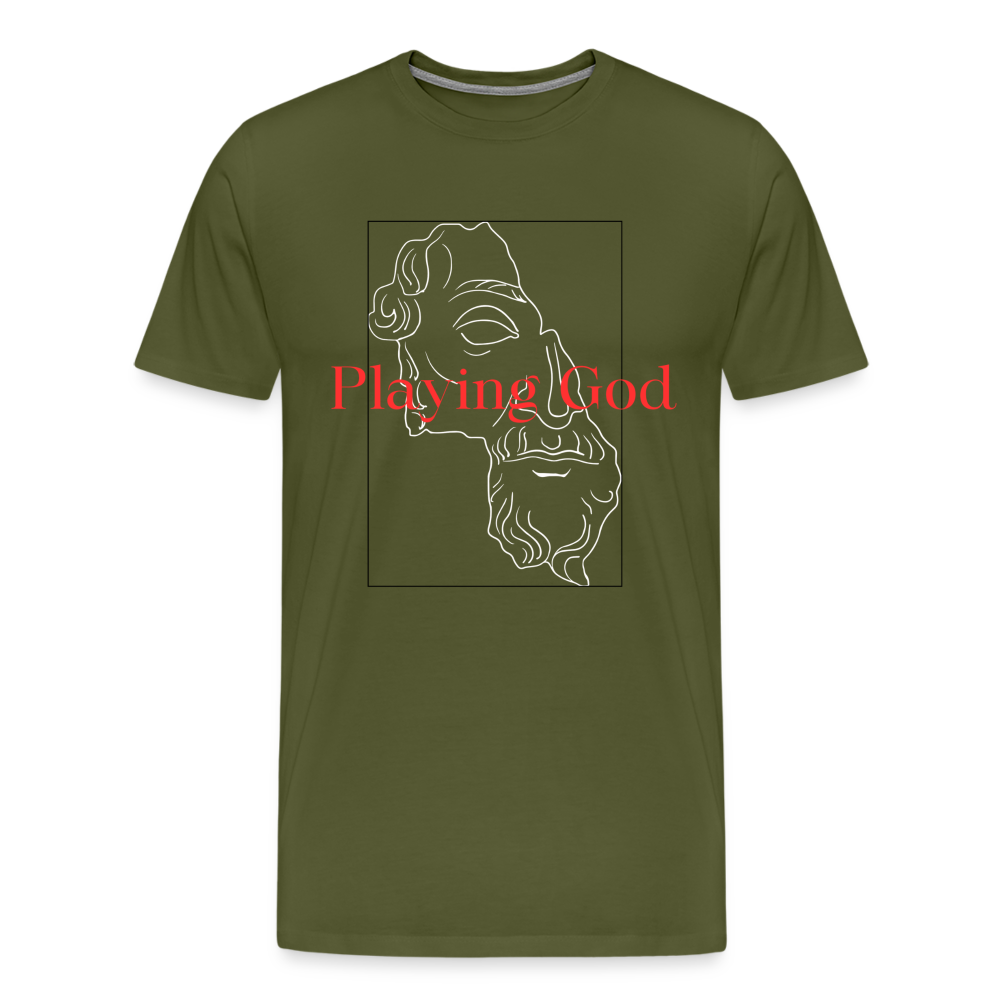 Playing God T-Shirt - olive green