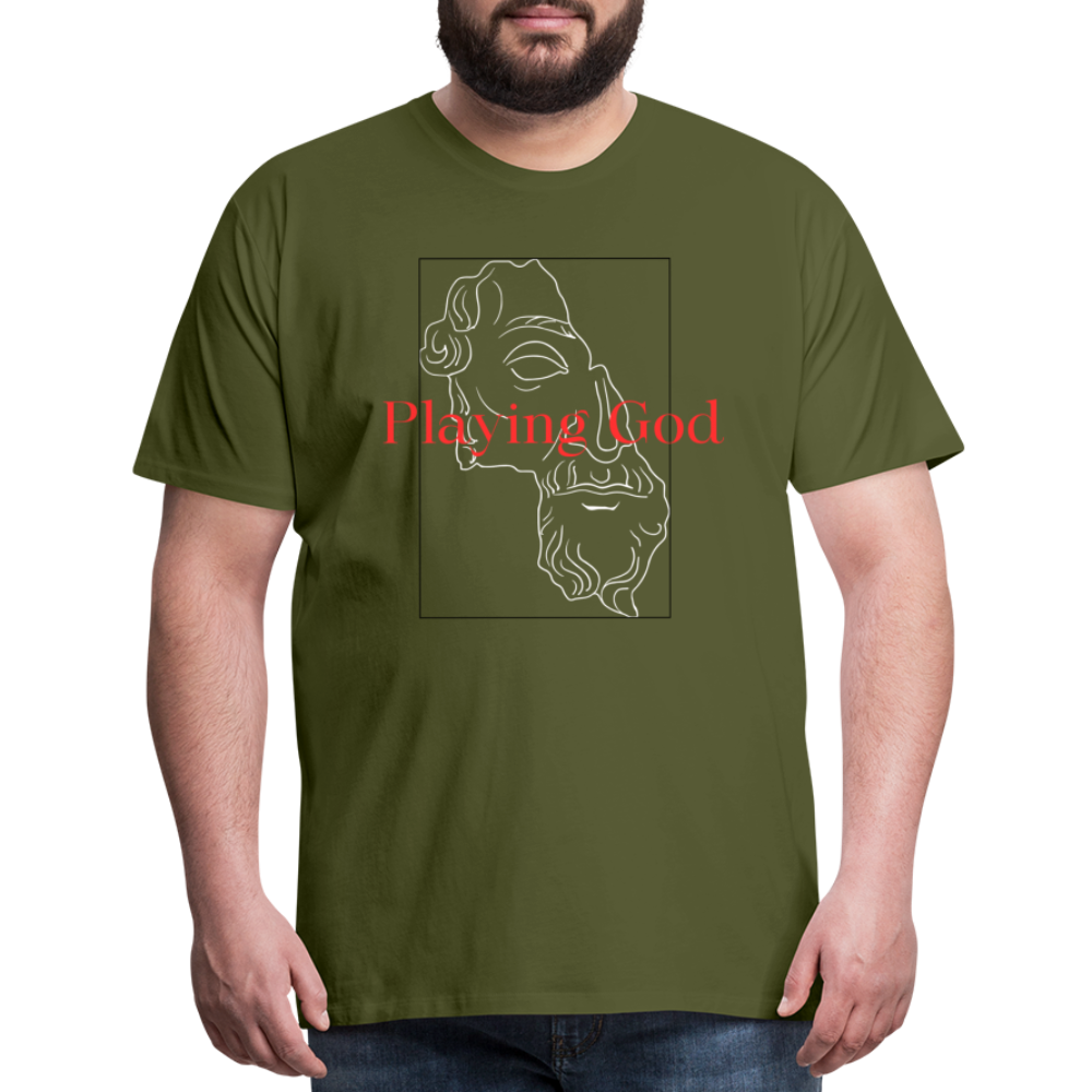 Playing God T-Shirt - olive green