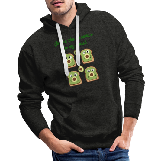 You're the avocado to my toast Hoodie (Men's) - charcoal grey