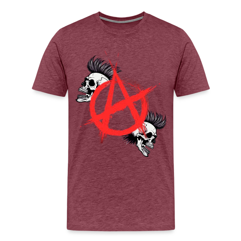 Anarchy T-Shirt (Men's) - heather burgundy