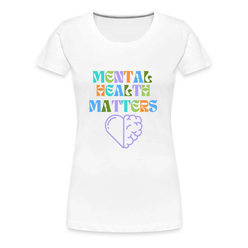 Mental Health Matters T-Shirt (Women's) - white