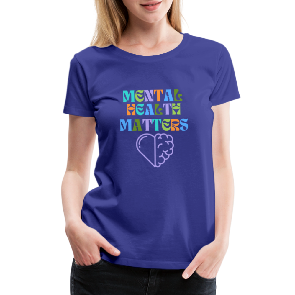 Mental Health Matters T-Shirt (Women's) - royal blue