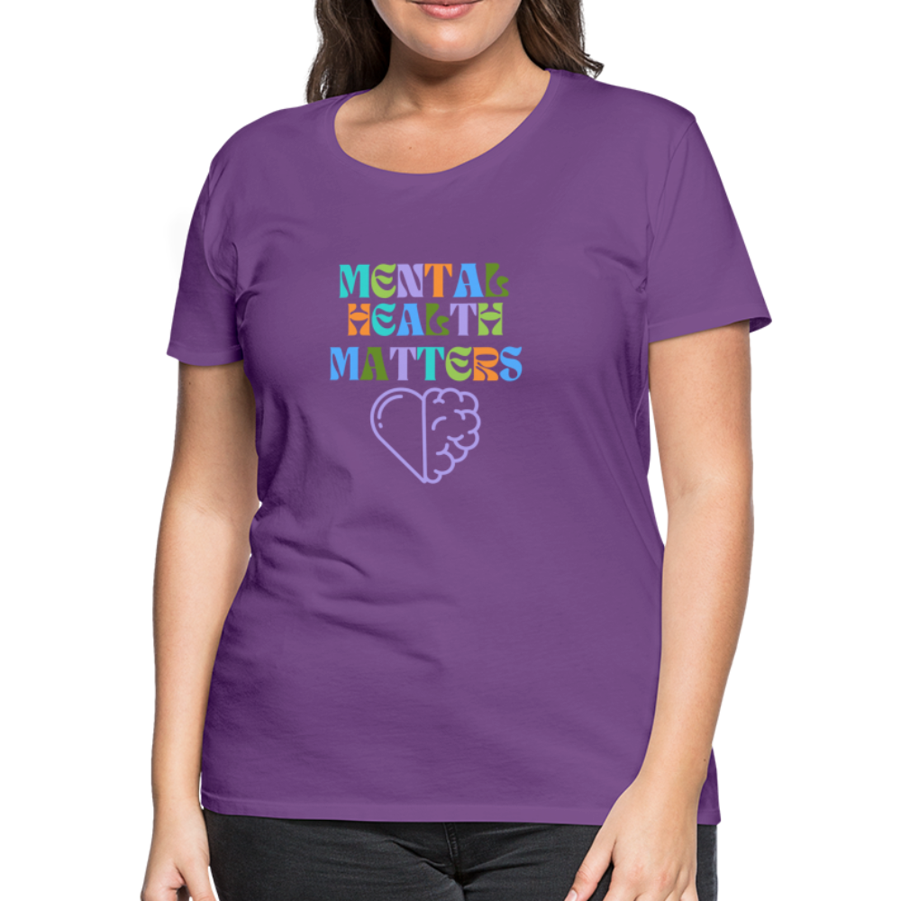 Mental Health Matters T-Shirt (Women's) - purple