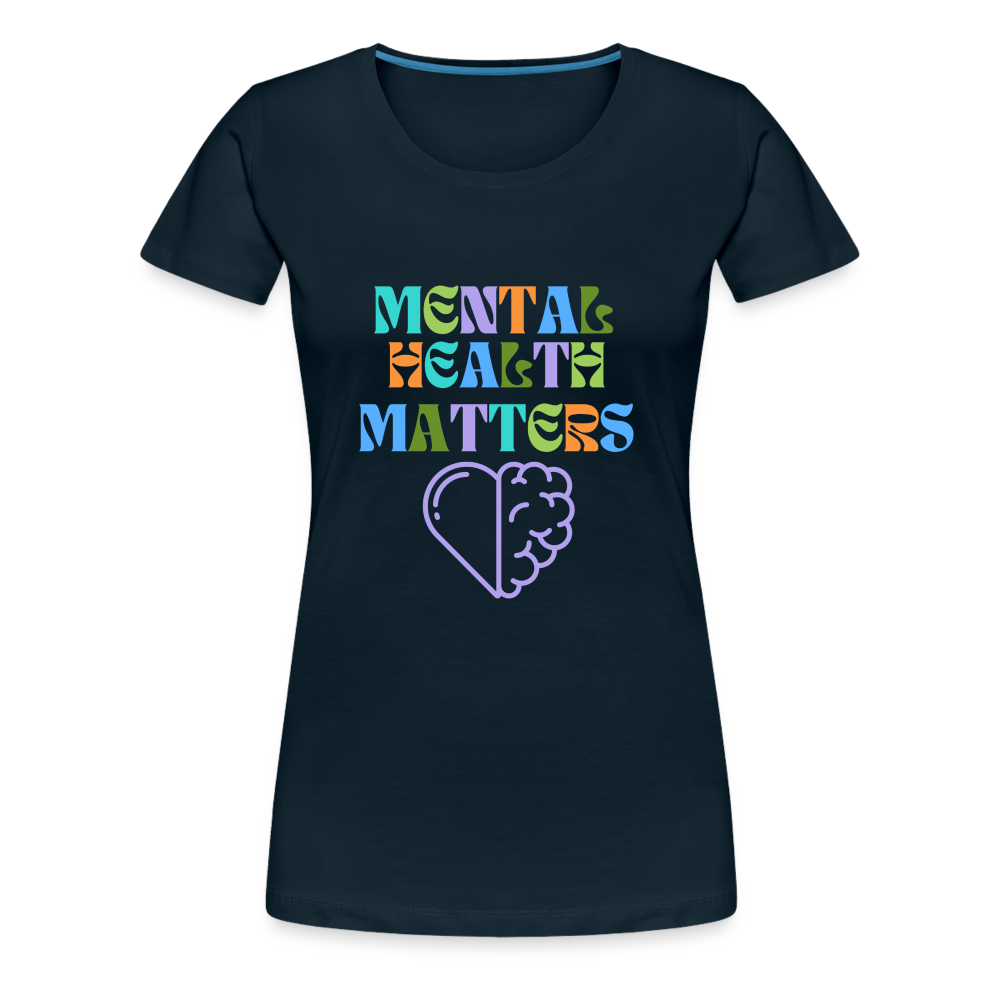 Mental Health Matters T-Shirt (Women's) - deep navy