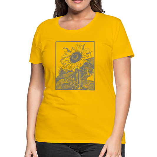 Sunflower T-Shirt (Women's) - sun yellow