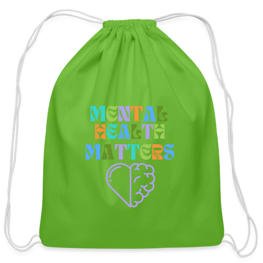 Mental Health Matters Drawstring Bag - clover